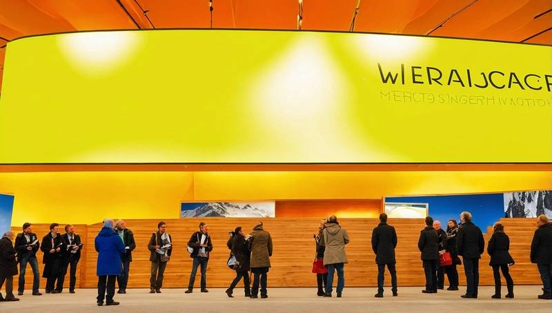 Greenpeace activists phase environment demonstration inside WEF conference in Davos