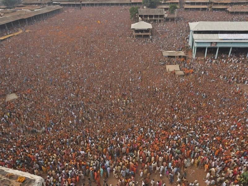 India stampede: Six dead as thousands collect free of charge pass to go to Hindu temple