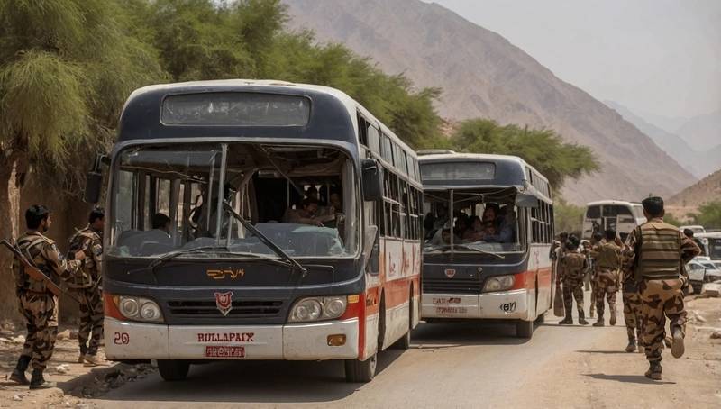 Seven bus passengers killed by gunmen in Southwest Pakistan