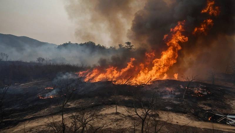 Wildfires in South Korea have killed at least four people