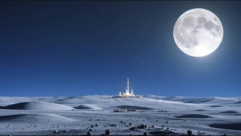 Officials say that China and Russia may build a nuclear power plant on the moon to power a lunar station.