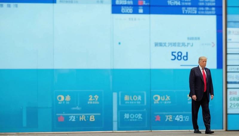 Asian shares fall, dollar struggles following Trump's tariff backlash
