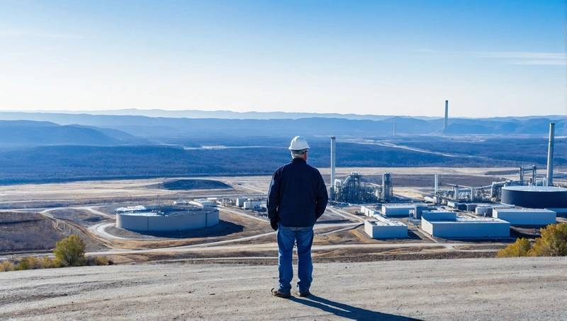 Clarios, a battery manufacturer, views the sites of a $1 billion critical minerals plant in the US