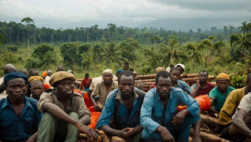 Environmentalists are alarmed by illegal logging in the Congo held by rebels.