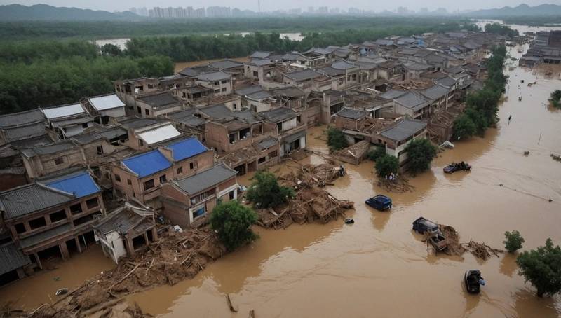 After colossal rainfall in China's Shandong, two people are dead and 10 others missing