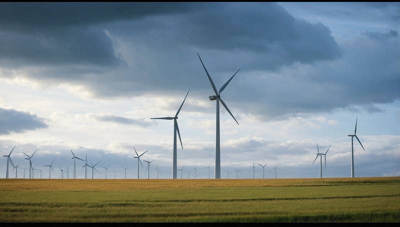 German renewable energy share is reduced by slow wind speeds