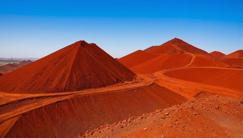 Iron ore prices fall as China's property data is sluggish