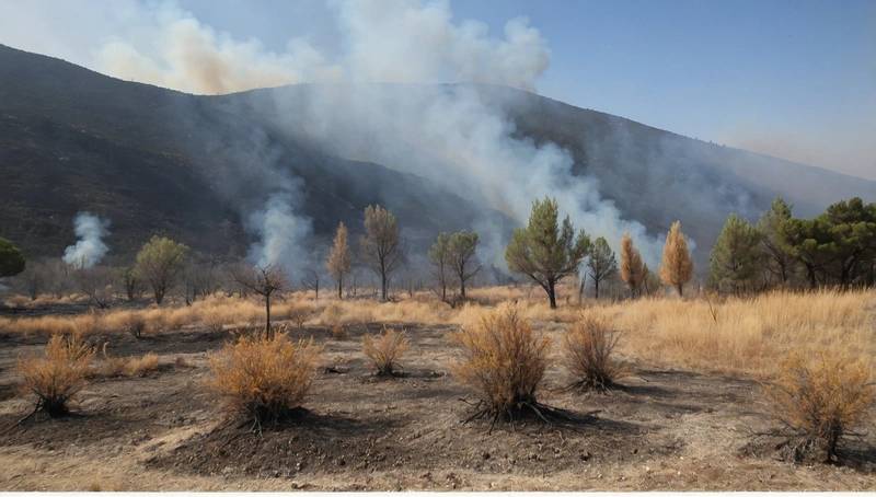 Report: Vegetation losses from Greek wildfires raised soil temperatures sharply