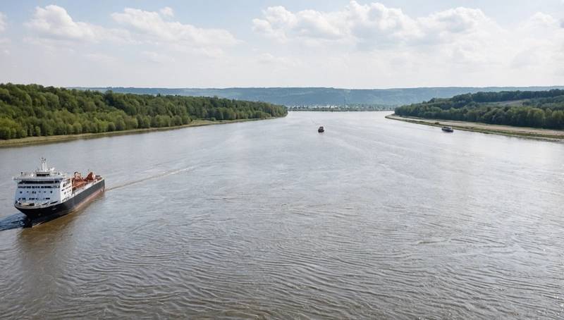 Rhine River shipping is hampered by low water levels despite rain in Germany