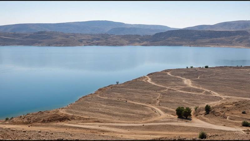 The largest reservoir in Lebanon is drained by the worst drought ever recorded