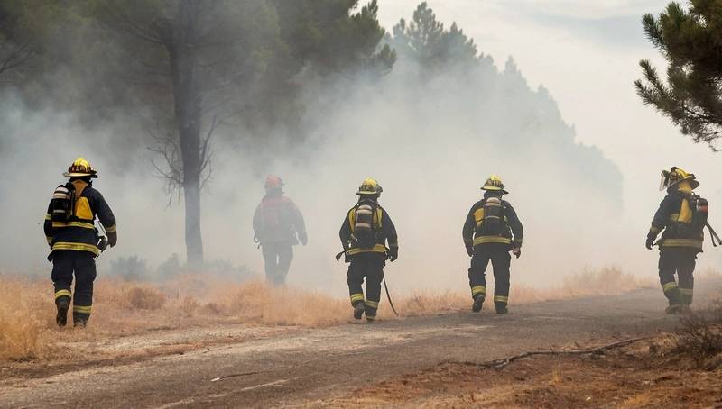 The weather has improved and hundreds of firefighters are fighting wildfires in Southern France