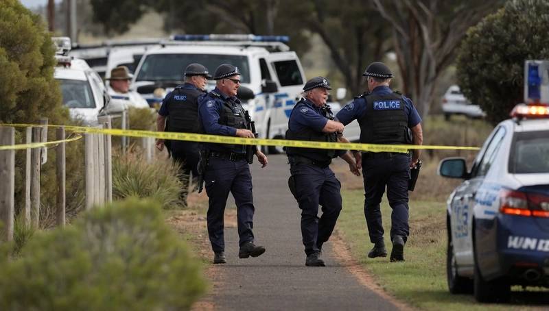 Australian police search for gunman who killed two officers in rural area