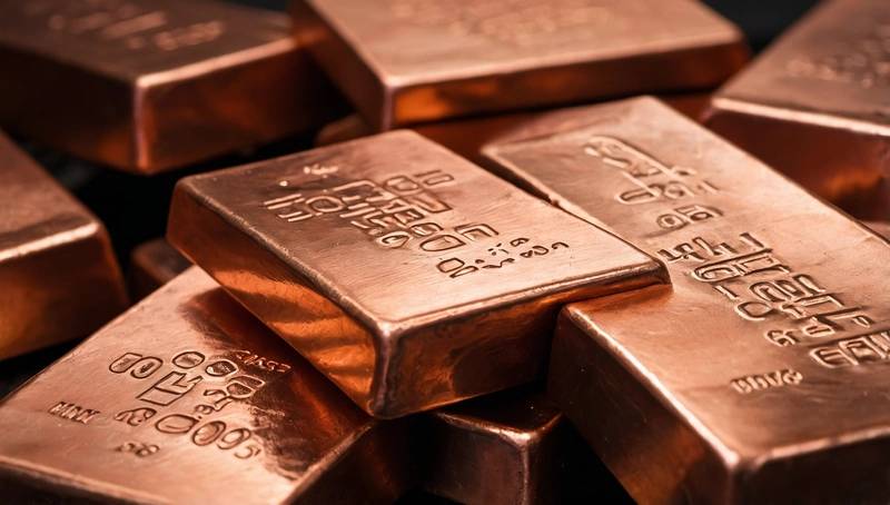 Copper falls to two-week lowest, with Powell's speech in focus