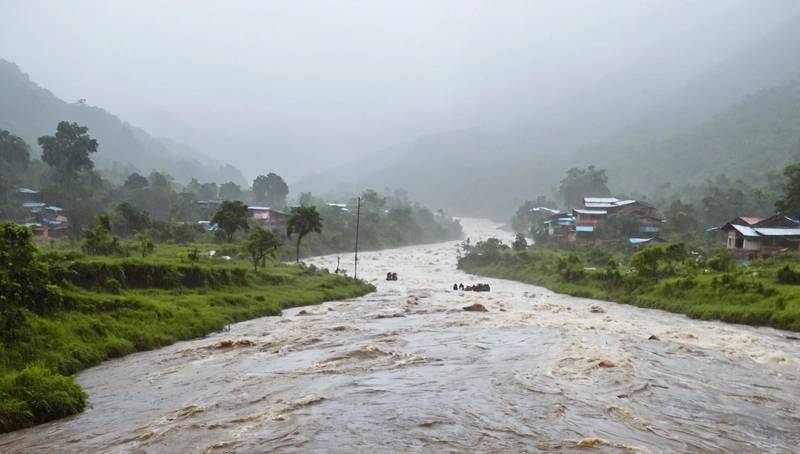 Heavy rains in the Himalayas cause havoc across India and Pakistan
