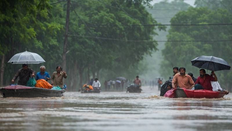 India warns Pakistan about potential flooding as both countries battle torrential rainfall