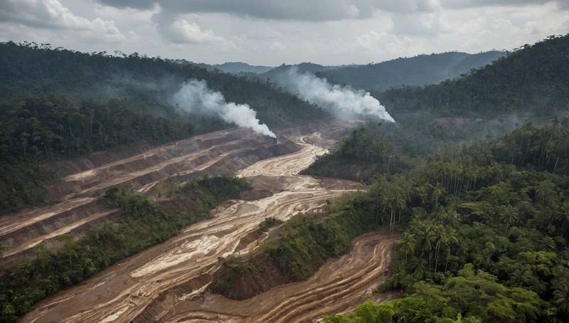 Indonesia cracks down on illegal mining in the forests