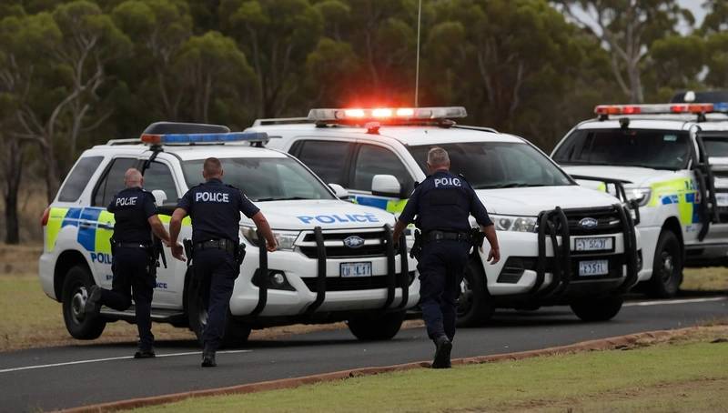 Media report: Australian police are hunting a gunman who killed two officers in a rural town.