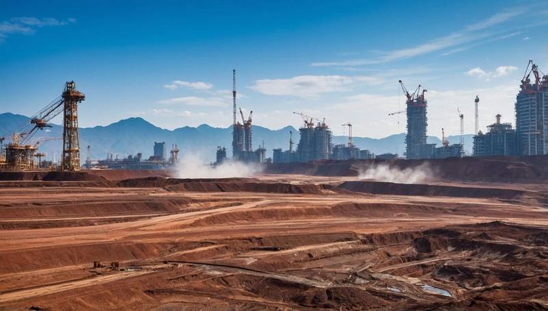 China's property sector is struggling, and iron ore prices are falling.
