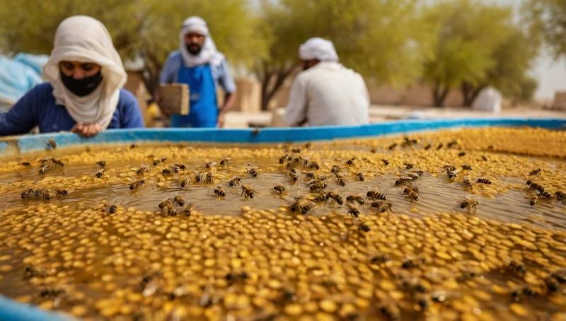 The water crisis in Iraq has affected the bees that once buzzed in honey-producing Basra.