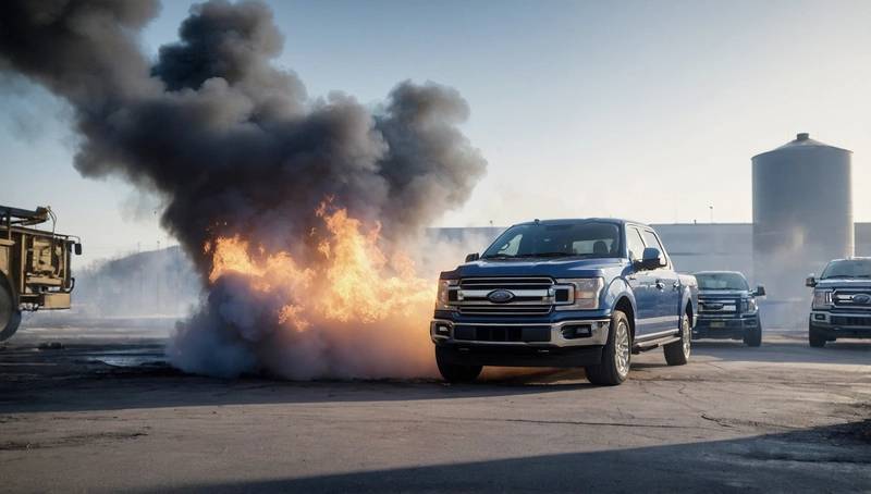 Ford reduces its annual guidance citing a fire at a supplier's aluminium plant