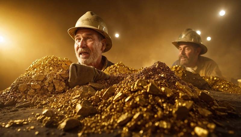 Gold miners' shares soar as bullion price reaches record high of $5,100/oz
