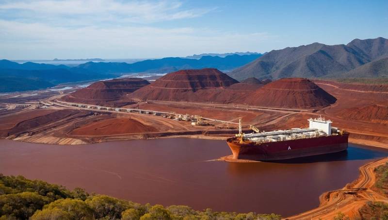 Rio Tinto's quarterly shipment increase results in a loss of iron ore futures