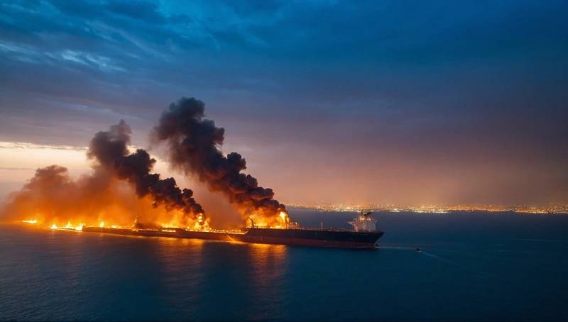 After attacks on Gulf shipping and Iran warnings, oil prices jump, and shares plummet