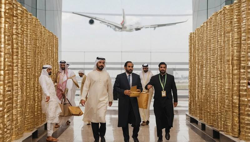 Dubai Gold Trades at Discount to London Due to Flight Disruptions