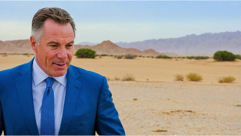 Mike Dolan, CEO of ROI-Gold, fumbles his lines in the Middle East: